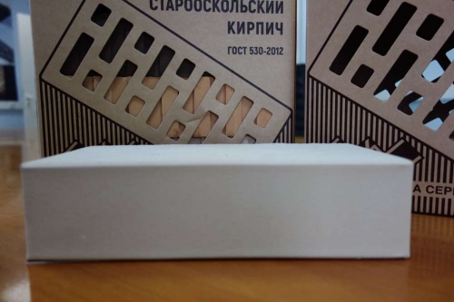 Старооскольский кирпич (ОСМиБТ) одинарный 1НФ белый полнотелый